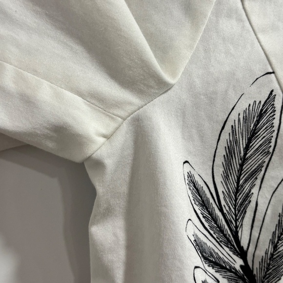 Chico's lined floral print wide 3/4 sleeve open front jacket us size 8/10 - Picture 6 of 15